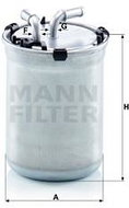 MANN-FILTER WK823/2 for AUDI; SEAT; SKODA; VW - Fuel Filter