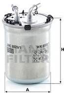 MANN-FILTER WK8029/1 for AUDI; SEAT; SKODA; VW - Fuel Filter