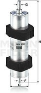 MANN-FILTER WK6003 for AUDI; PORSCHE - Fuel Filter
