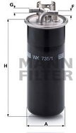 MANN-FILTER WK735 / 1 for AUDI cars - Fuel Filter