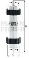 MANN-FILTER WK6037 pro vozy AUDI - Palivový filtr 