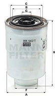 MANN-FILTER WK940 / 11x for cars ASIA MOTORS; DAIHATSU; FORD; HYUNDAI; ISUZU; KIA; MAZDA; OPEL - Fuel Filter