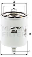 MANN-FILTER WK715 / 1x - Fuel Filter