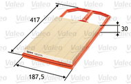 VALEO 585095 for SEAT; SKODA; VW - Air Filter