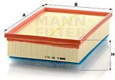 MANN-FILTER C30011 for NISSAN;OPEL;RENAULT - Air Filter