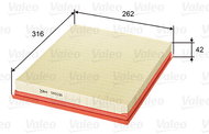 VALEO 585038 for JEEP; NISSAN; OPEL; RENAULT; RENAULT TRUCKS - Air Filter