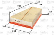VALEO 585149 for FORD; VOLVO - Air Filter