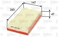 VALEO 585010 for FORD - Air Filter