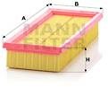 MANN-FILTER C2872 for FIAT; LANCIA; ZASTAVA - Air Filter