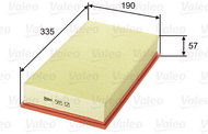 VALEO 585121 for DAEWOO, MERCEDES-BENZ, SSANGYONG - Air Filter