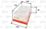 VALEO 585026 for DACIA, NISSAN, OPEL, RENAULT - Air Filter