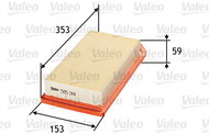 VALEO 585144 for CITROËN; PEUGEOT - Air Filter