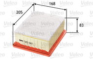 VALEO 585047 for CITROËN; PEUGEOT - Air Filter