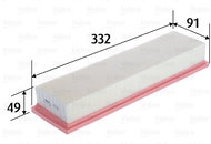 VALEO 585424 for CITROËN; PEUGEOT - Air Filter