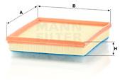 MANN-FILTER C24017 for CITROËN; DS; OPEL; PEUGEOT; TOYOTA - Air Filter
