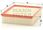 Air Filter MANN-FILTER C26168 for AUDI; SKODA; VW - Vzduchový filtr