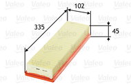 VALEO 585078 for ALFA ROMEO, CITROËN, FIAT, FORD, LANCIA, PEUGEOT, SAAB - Air Filter
