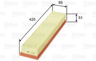 VALEO 585080 for ALFA ROMEO; CITROËN; FIAT; FORD; LANCIA; NISSAN; PEUGEOT; RENAULT; SAAB - Air Filter