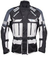 ROLEFF Rujana Light Grey/Black/Blue XL - Motorcycle Jacket