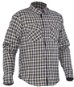 OXFORD Shirt KICKBACK CHECKER with Kevlar® Lining Green Khaki/White S - Motorcycle Jacket