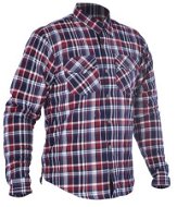 OXFORD KICKBACK CHECKER Shirt with Kevlar® Lining, Red/Blue, size M - Motorcycle Jacket