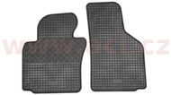 RIGUM Rubber Car Mats for  ŠKODA OCTAVIA 2004->2012, Black (Set of 2 for Driver and Passenger) - Car Mats