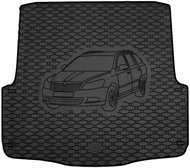 ACI ŠKODA OCTAVIA 2004->2012 Rubber Boot Tray with Car Illustration, Black (Estate) - Boot Tray