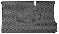 ACI FORD Ka 2009->2014 Rubber Boot Tray with Car Illustration, Black - Boot Tray