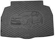 ACI TOYOTA C-HR 2016->Rubber Boot Tray with Car Illustration, Black - Boot Tray
