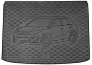 ACI SUZUKI Vitara 2015->Rubber Boot Tray with Car Illustration, Black (Upper Level) - Boot Tray