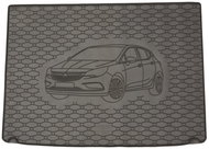 ACI OPEL Astra 08/2015->Rubber Boot Tray with Car Illustration, Black - Boot Tray