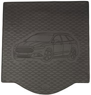 ACI FORD Mondeo 2014->Rubber Boot Tray with Car Illustration, Black (Estate) - Boot Tray
