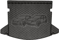 ACI MAZDA CX-5, 2012->Rubber Boot Tray with Car Illustration, Black - Boot Tray
