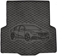 ACI OPEL Insignia 2017->Rubber Boot Tray with Car Illustration, Black (Sedan) - Boot Tray