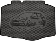 ACI SEAT Ibiza 05/2017->Rubber Boot Tray with Car Illustration, Black - Boot Tray