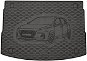 ACI HYUNDAI i30, 17 – gumová vložka čierna do kufra s ilustráciou vozidla (HB-horná poloha) - Vaňa do kufra