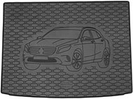 ACI MERCEDES-BENZ X156 “GLA“ 2014->2017 Rubber Boot Tray with Car Illustration, Black - Boot Tray