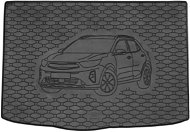 ACI KIA Stonic 2017-> Rubber Boot Tray with Car Illustration, Black - Boot Tray