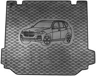 ACI BMW X5, 2018-> Rubber Boot Tray with Car Illustration, Black - Boot Tray