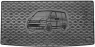 ACI VW TRANSPORTER 2003->2009 Rubber Boot Tray with Car Illustration, Black (Short Version) - Boot Tray