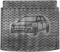 ACI AUDI Q3 18- gumová vložka do kufru s ilustrací vozu černá (horní i dolní poloha) - Vana do kufru