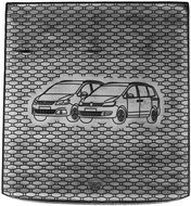 ACI SEAT Alhambra 10 - Rubber Boot Tray with Car Illustration, Black (3rd Row Folding) - Boot Tray