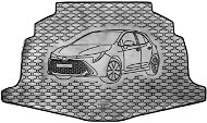 ACI TOYOTA Corolla HB/Estate 2018-> Rubber Boot Tray with Car Illustration, Black (HB, Lower Position) - Boot Tray