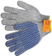 Vorel Rukavice záhradné bavlnené PVC mriežkovanie CROSS - Pracovné rukavice