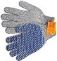 VOREL Rukavice zahradní bavlněné PVC mřížkování CROSS - Pracovní rukavice
