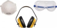 Vorel Súprava ochranných prostriedkov, chrániče sluchu, okuliare, maska proti prachu - Chrániče