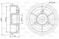 VALEO Brake drum 237010 - Brake drum