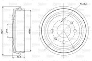 VALEO Brake drum 237027 - Brake drum