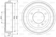 VALEO Brake drum 237029 - Brake drum