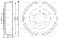 VALEO Brake drum 237108 - Brake drum